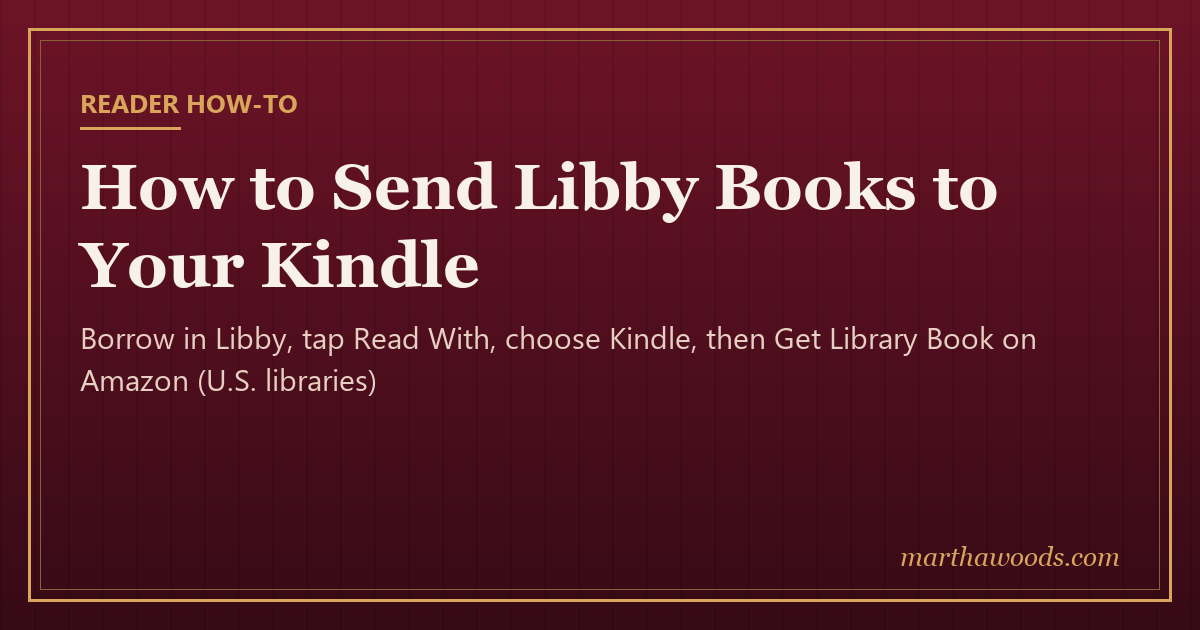 Title card: How to send Libby library books to your Kindle
